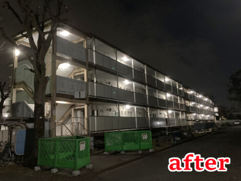 集合住宅　共用照明ＬＥＤ化工事