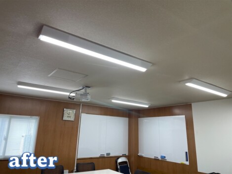 事務所ビル本館照明器具LED化工事