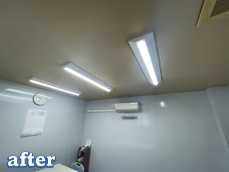 事務所ビル本館照明器具LED化工事