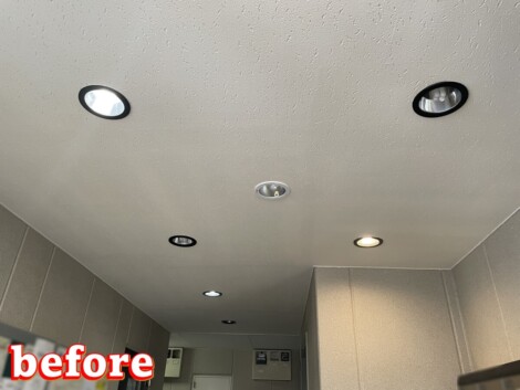 高齢者住宅共用部照明器具LED化工事