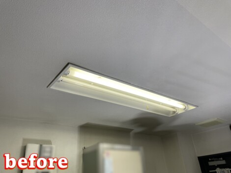 高齢者住宅共用部照明器具LED化工事