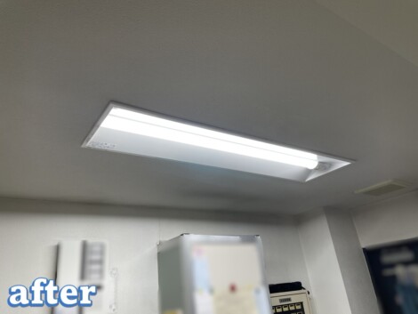 高齢者住宅共用部照明器具LED化工事